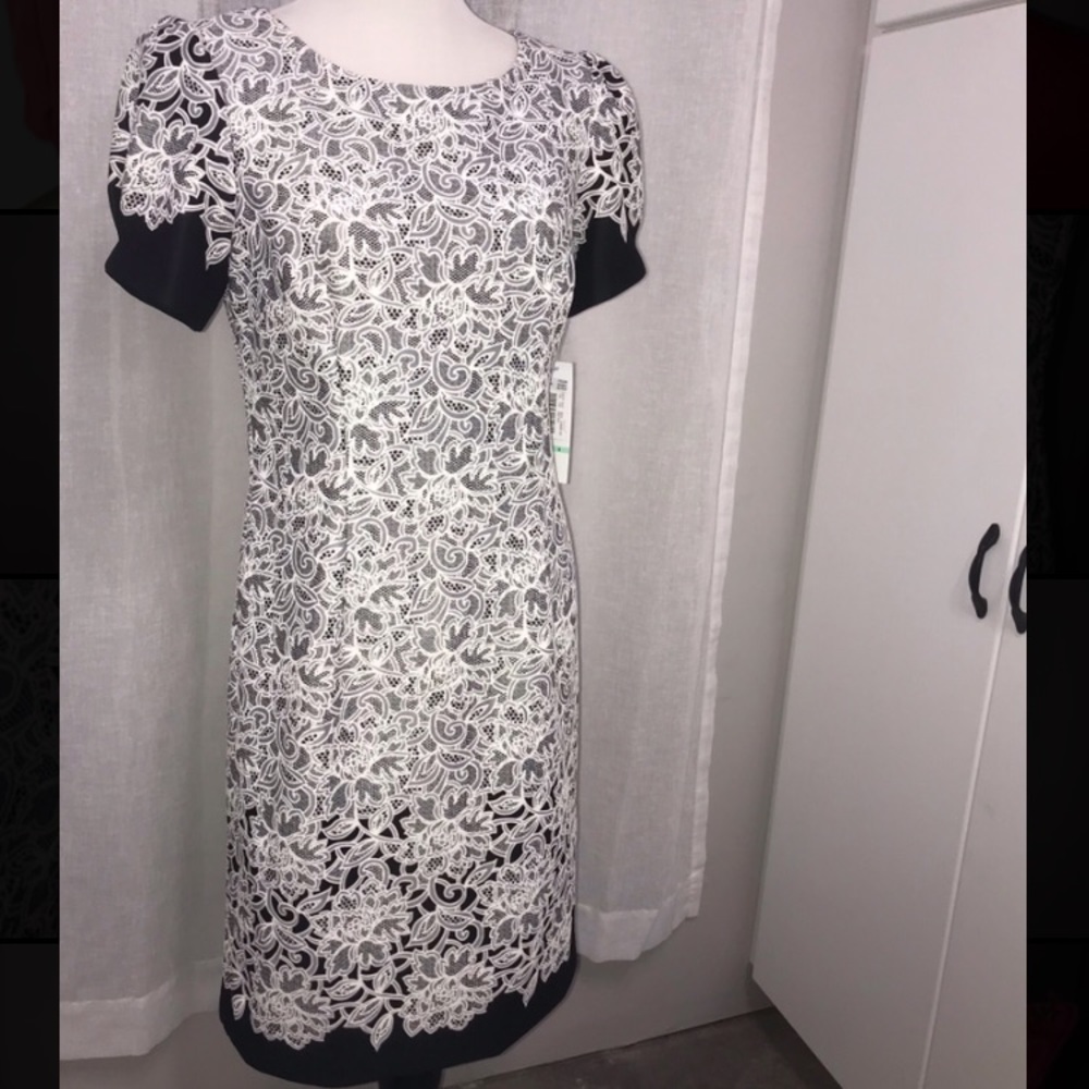 VTG- Inspired Leslie Fay Formal Lacey Dress